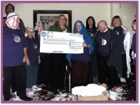 Lottery Cheque presentation at the Grovefield Hotel (click to open full size photo)